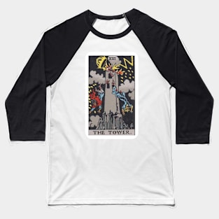 The Tower, Raider Waite Tarot, Divination Tarot Baseball T-Shirt